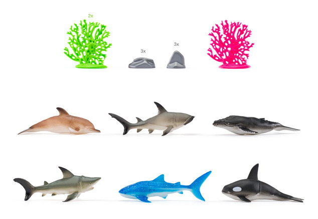 Planet der Tiere Figuren – Set 4 Welten, 24 Figuren