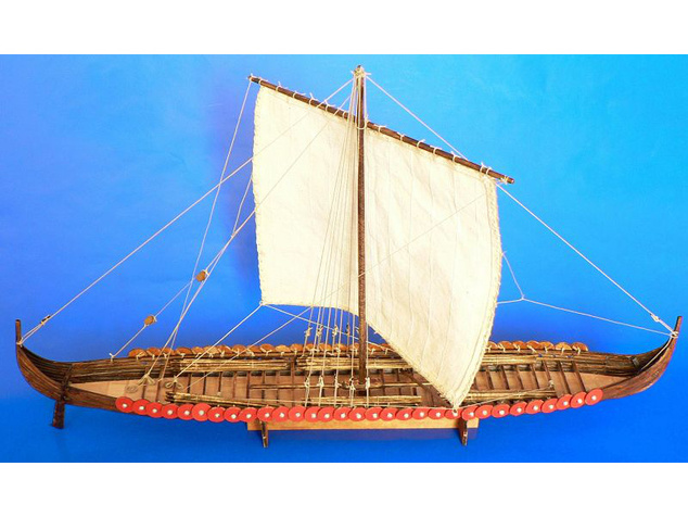Dušek Vikingská predĺžená loď 1:72 kit