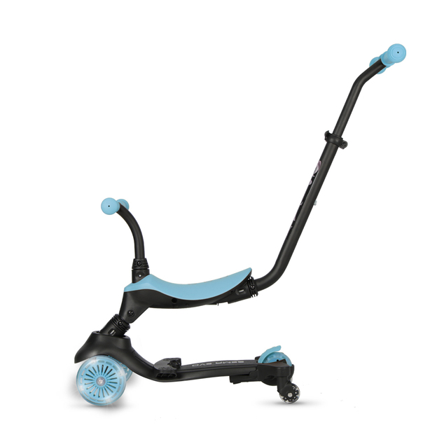 QPLAY Romobil / guralica Sema Evo s LED svjetlima Sky Blue, dob 1 - 6 godina, do 50 kg