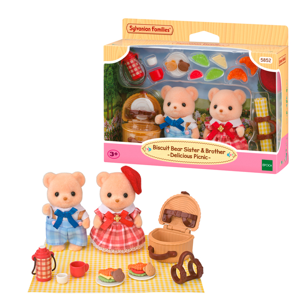 Sylvanian Families Piškotni medvedki sestra in brat na pikniku