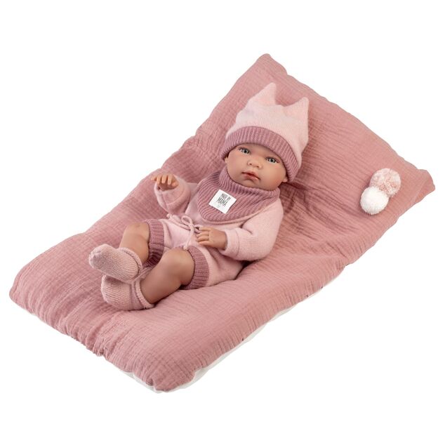 Llorens M738-18 oblečenie pre bábiku bábätko NEW BORN veľkosti 40-42 cm s doplnkami