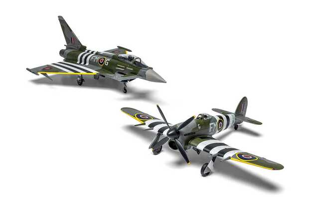 Kit classique avion A40001 - Eurofighter Typhoon FGR.4 (FMOG) + Hawker Typhoon Mk.Ib (Twin