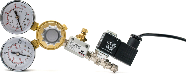 Kompletný CO2 set s 5 l fľašou s nočným vypínaním