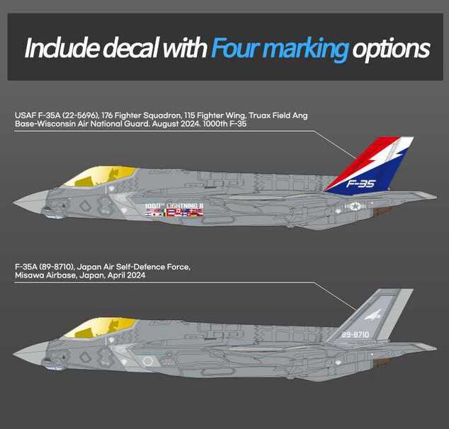 Model Kit avion 12591 - F-35A Lightning II "1000th" (1:72)