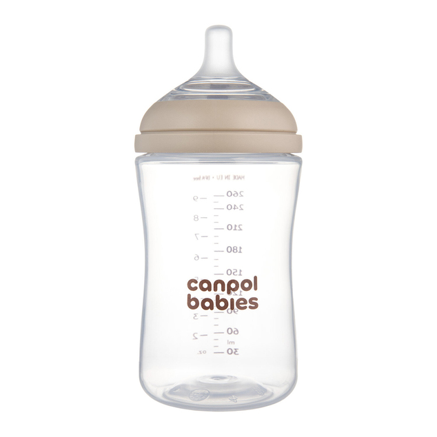 CANPOL BABIES Антиколикова бутилка Natural shape 260ml