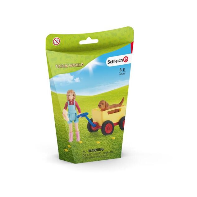 Schleich Výlet s ručným vozíkom