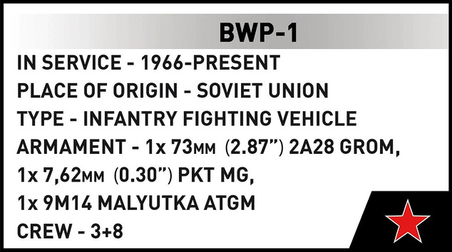 Cobi 2630 Armed Forces BVP (PL/UKR), 1:35, 756 k, 1 f