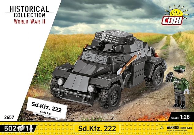 Cobi II WW Sd.Kfz. 222, 1:28, 502 k, 1 f