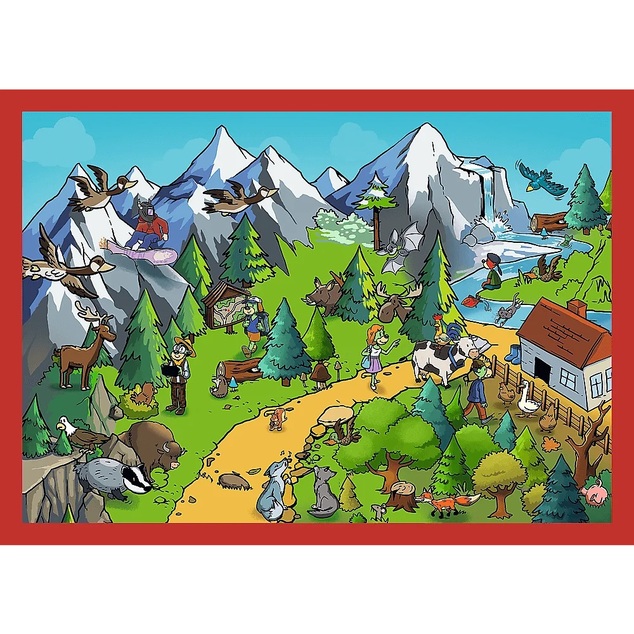 Trefl Puzzle 4v1 Obľúbení Treflíci