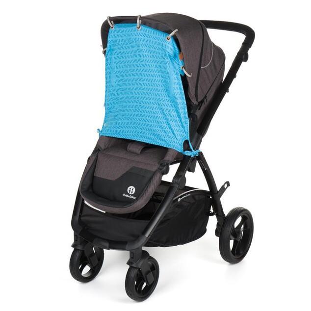 G-MINI Sonnenschutz für Kinderwagen blau Druck UNI