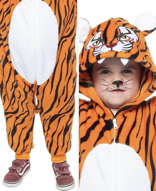Tiger detský kostým veľkosť (98-104cm)