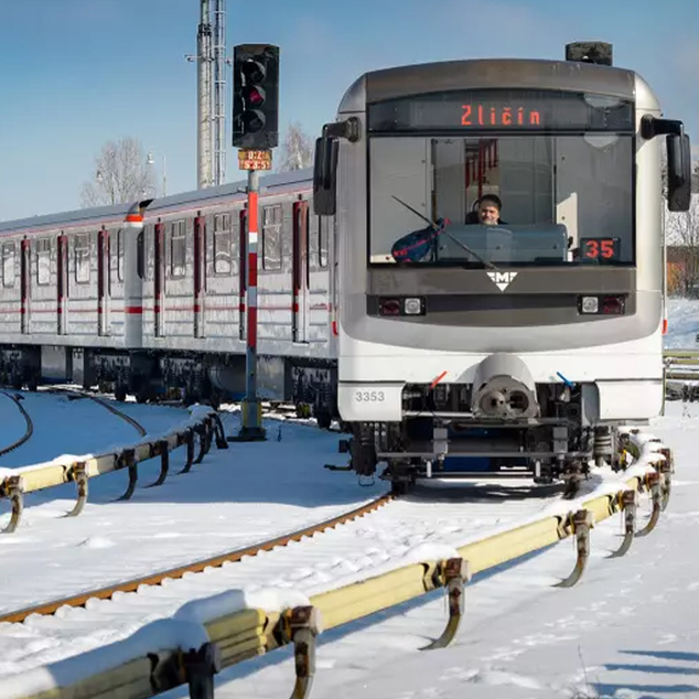 Kovová súprava pražského metra 16 cm