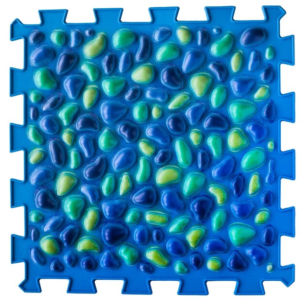 Ortek Masážna ortopedická podložka Puzzle "Mix" 9 prvkov Modrá