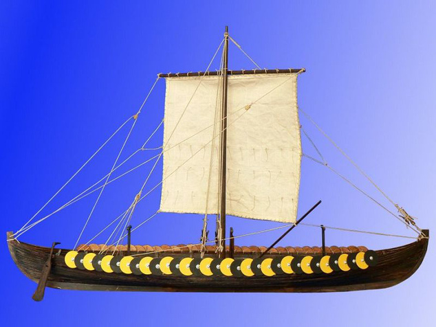 Dušok Vikingská loď Gokstad 1:35 kit