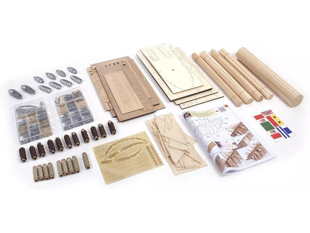OCCRE Amerigo Vespucci 1:100 + plachty Kit