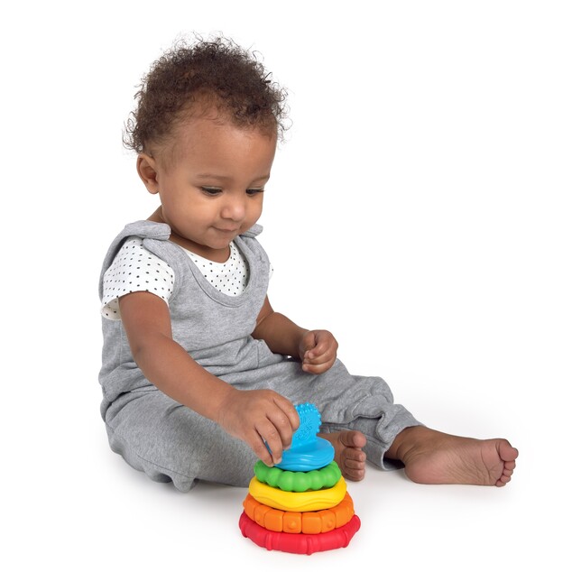 BABY EINSTEIN Hryzačka stohovacia 2v1 Stack &amp; Teethe™ 0m+