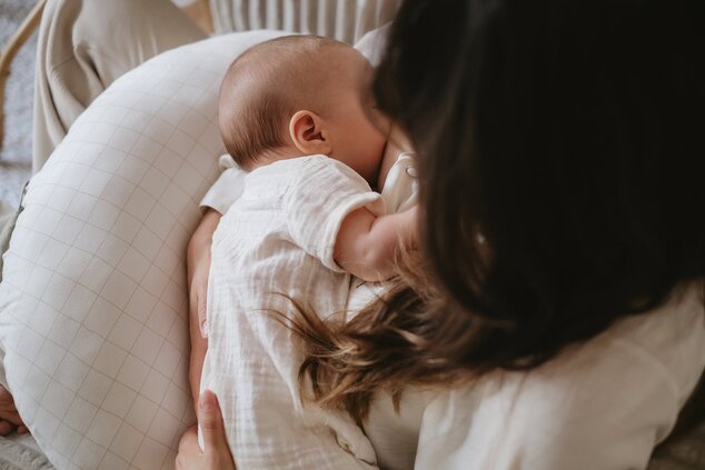 Cuscino per gravidanza e allattamento Mini Moon, Grid