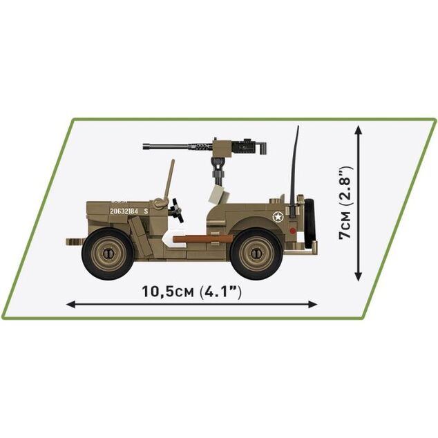 Cobi II WW Willys MB, 1:35, 132 k, 1 f