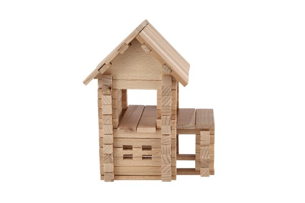 Bausatz Holzhaus 102 Teile in Schachtel 28x18x7cm