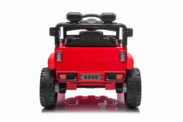 Elektrické autíčko OFFROAD NEW s pohonom zadných kolies, červené, Lítiová batéria