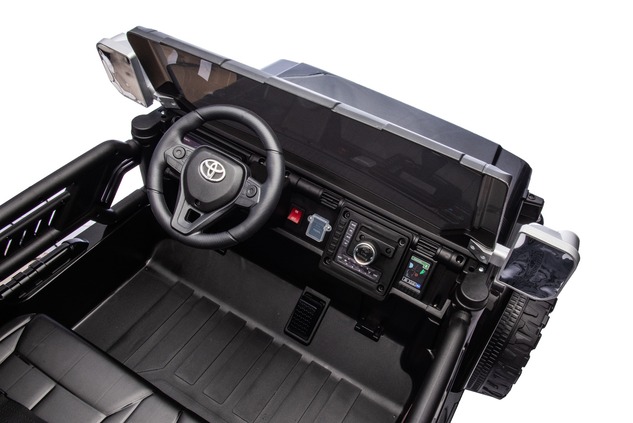 Elektrické autíčko Toyota FJ Cruiser XXL s pohonom 4x4, licencované (Dvojmiestne), čierne,