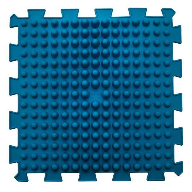 Ortek Masážna ortopedická podložka Puzzle "Mix" 6 prvkov Modrá huba
