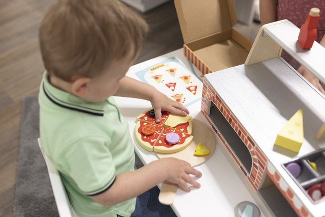 Pizzeria-Set aus Holz, 2023