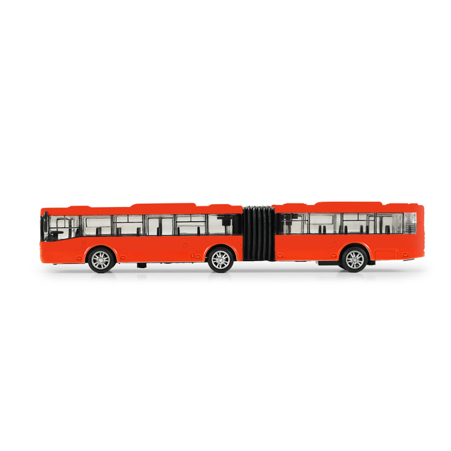 Metalni zglobni autobus crveni Bratislava/ČB 18 cm
