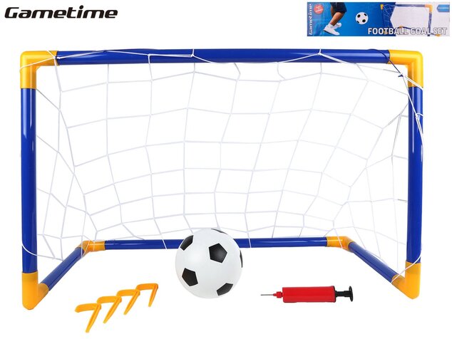 Gametime nogometni gol 79x50x43cm s loptom i pumpom