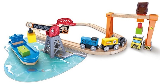 Hape Vláčiková dráha - Prístav s nakládkou a vykládkou