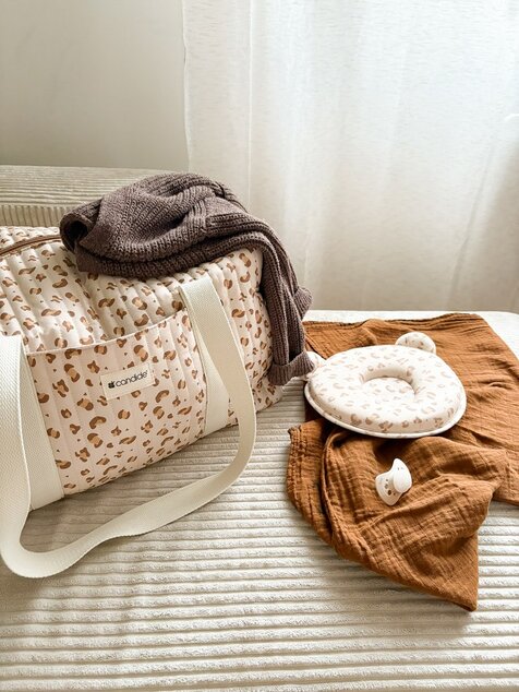 Borsa da weekend per mamme, Leopardo