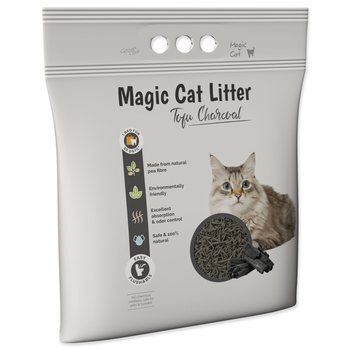 Stelivo Magic Litter Tofu drevené uhlie 6l