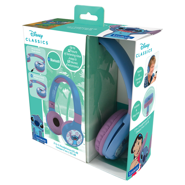 Zusammenklappbare kabellose Disney Stitch-Kopfhörer
