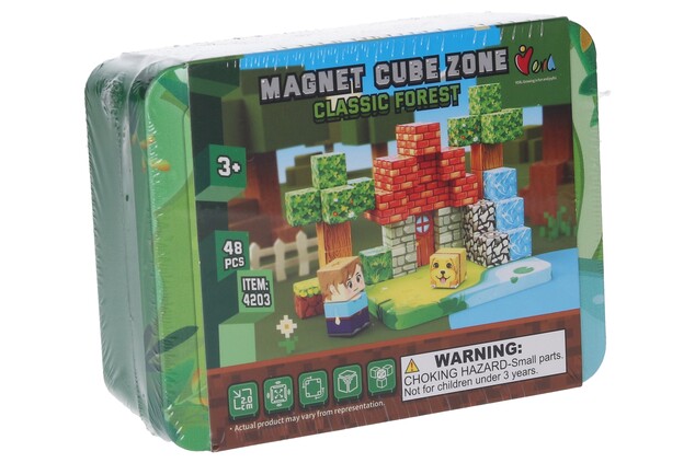 Stavebnice Magnet Cube Zone - Classic Forest 48 dielov