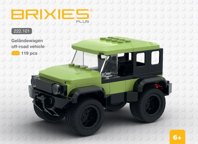 BRIXIES Plus 222.101 Off-road - terénne vozidlo zelené, 119 k
