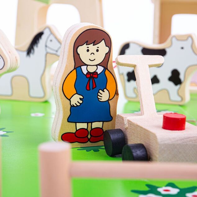 Bigjigs Toys Grande fattoria in legno