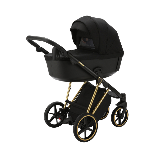 ADAMEX Kombikinderwagen Belissa Special Edition Schwarz/Gold