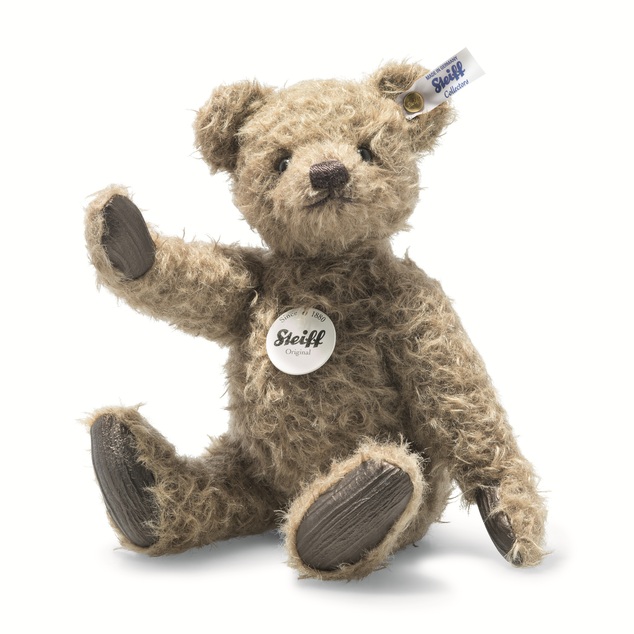 STEIFF OE Howie Teddy bear, tmavě hnědý sběratelský předmět