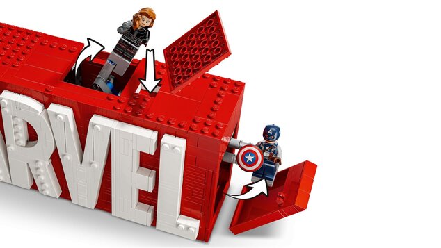 LEGO® Marvel 76313 Logo MARVEL a minifigúrky