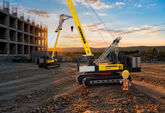 FISCHERTECHNIK Crawler Crane stavebnica 200 dielov