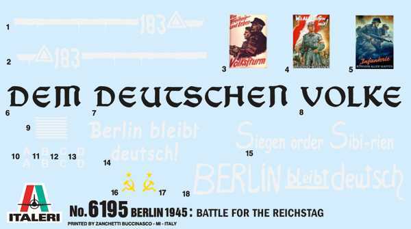 Model Kit diorama 6195 - Berlin 1945: Battle for the Reichstag (1:72)