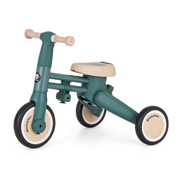PETITE&amp;MARS Tricycle multifonction 4 en 1 Drift Misty Green