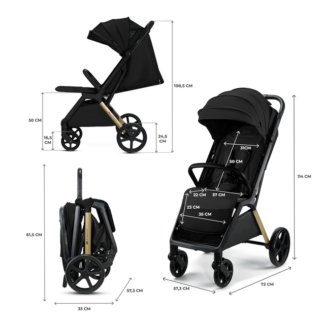 Kinderkraft Kočík športový Loom Black