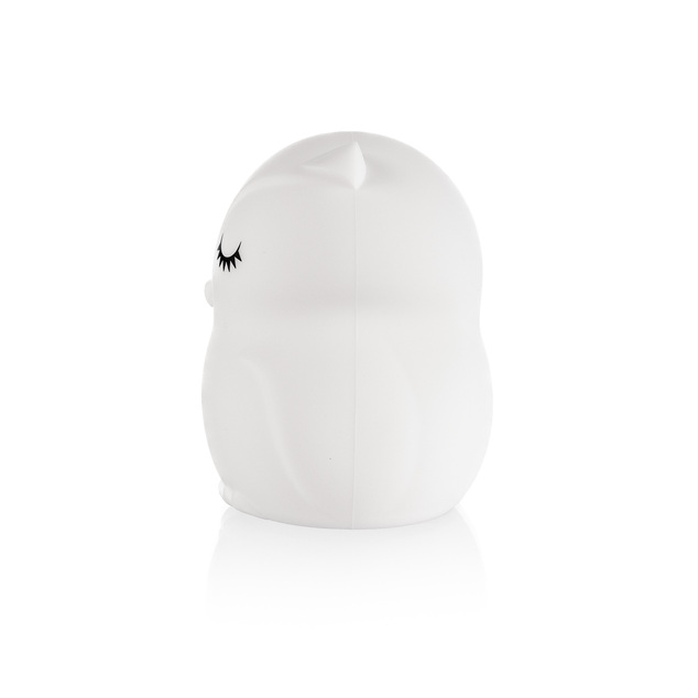 Silikónová nočná LED lampa veľkosť M, Owl