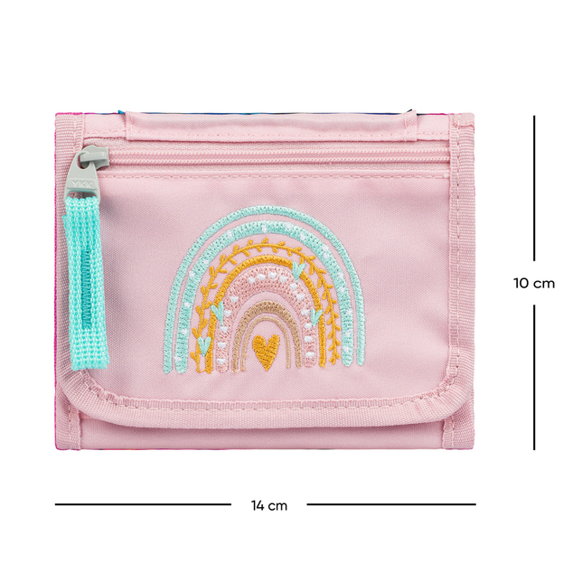 BAAGL Halsbrieftasche Regenbogen Pink