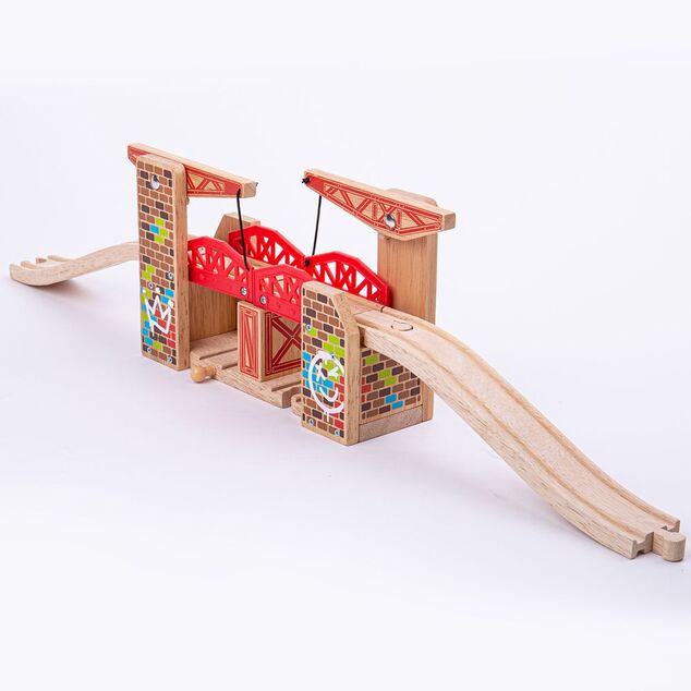 Grafiti s dvostrukim pokretnim mostom Bigjigs Rail