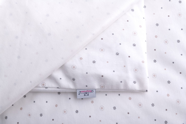 BABYMATEX Obliečky nepremokavé Jersey 100x135cm, 40x60cm Hviezdičky