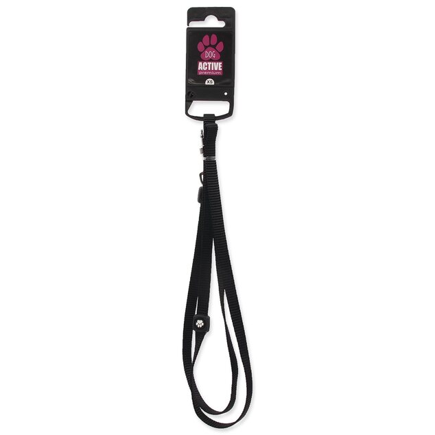 Vodítko Active Dog Premium XS čierne 1x120cm