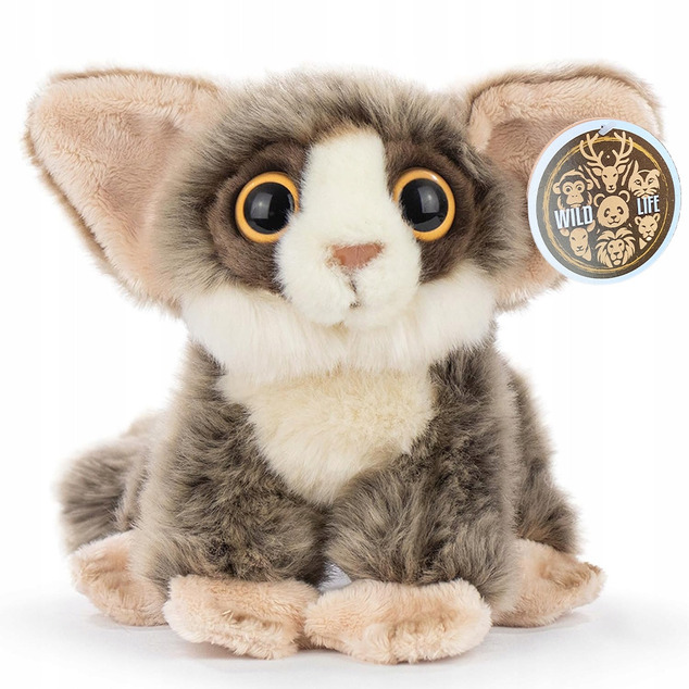 WILD LIFE Lemur mláďa realistická plyšová hračka 28cm