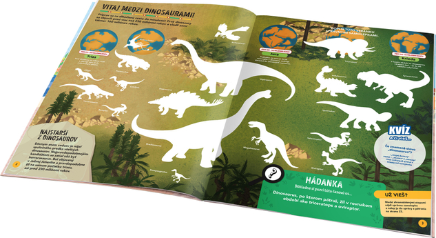 Misia dinosaury – Pátraj a lúšti so samolepkami